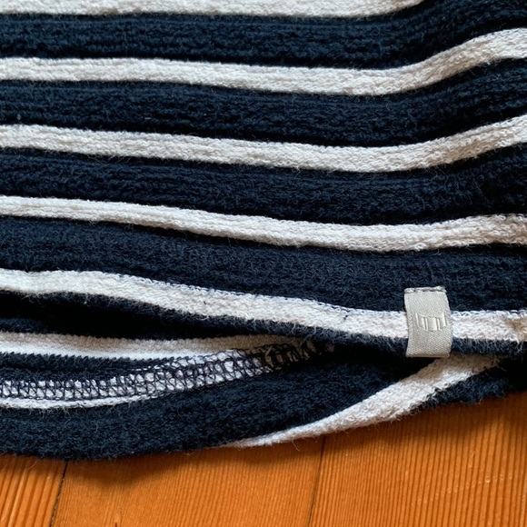 Minimum striped crewneck sweater, navy blue and white, 100% cotton - Picture 7 of 11